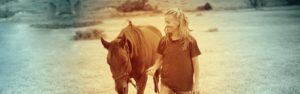 The Right Horse - Woman Walking With Horse