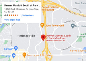map of denver marriott from Google Maps